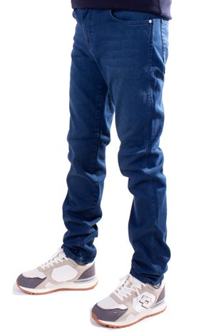 Twister Vegas 724-02 Mavi Yüksek Bel Rahat Paça Erkek Jeans Pantolon