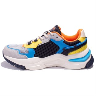 U.s Polo Assn Vıncent Gri Mavi Ortopedik Günlük Erkek Spor Ayakkabı