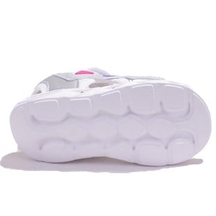 Vicco 321F24Y204 Hilda Beyaz Ortopedik Günlük Işıklı Kız Çocuk Spor Sandalet