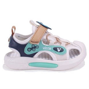 Vicco 332P25Y221 Rocket Bej Ortopedik Günlük Işıklı Erkek Çocuk Spor Sandalet