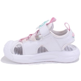 Vicco 332P25Y221 Rocket Beyaz Ortopedik Günlük Işıklı Kız Çocuk Spor Sandalet