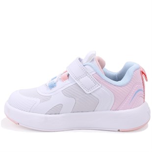 Vicco Babil 346P26Y130 Beyaz Pembe Ortopedik Günlük Işıklı  Kız Çocuk Spor Ayakkabı