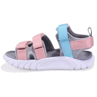 Vicco Cube 332F25Y212 Gri Pembe Ortopedik Günlük Kız Çocuk Spor Sandalet