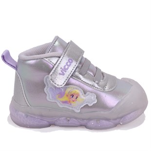 Vicco Gemini 946B25K445 Gri Ortopedik Işıklı Kız Bebe Spor Bot