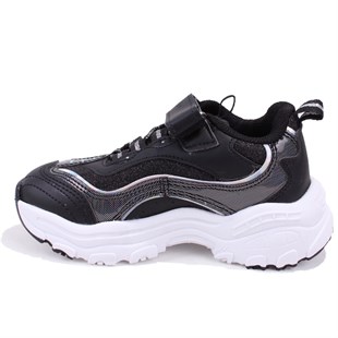 Vicco Hack 346F26Y136 Siyah Günlük Ortopedik Kız Çocuk Spor Ayakkabı