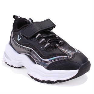 Vicco Hack 346F26Y136 Siyah Günlük Ortopedik Kız Çocuk Spor Ayakkabı