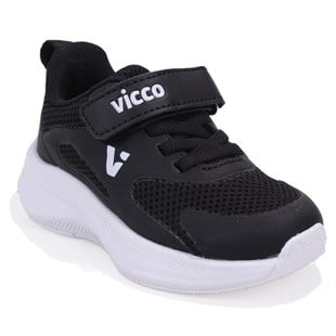 Vicco Karon 346F26Y146 Siyah Ortopedik Günlük Erkek Çocuk Spor Ayakkabı
