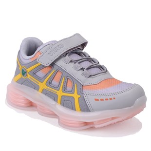 Vicco Kontra 346F25K249 Gri Ortopedik Kız Çocuk Spor Ayakkabı