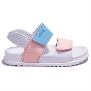 Vicco Krixi 321F23Y252 Beyaz Pembe Ortopedik Günlük Kız Çocuk Spor Sandalet