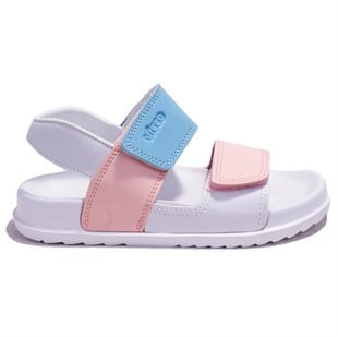 Vicco Krixi 321F23Y252 Beyaz Pembe Ortopedik Günlük Kız Çocuk Spor Sandalet