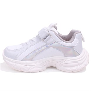Vicco Lara 346F26K124 Beyaz Ortopedik Kız Çocuk Spor Ayakkabı