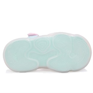 Vicco Live 332B525Y217 Beyaz Ortopedik Günlük Işıklı Kız Çocuk Spor Sandalet