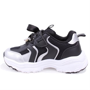 Vicco Minni 346F26Y124 Siyah Günlük Ortopedik Kız Çocuk Spor Ayakkabı