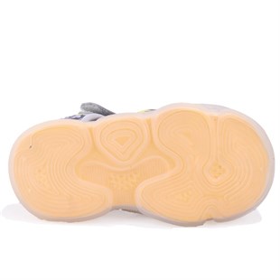 Vicco Monrovia 321B24Y211 Gri Ortopedik Günlük Işıklı Erkek Çocuk Spor Sandalet