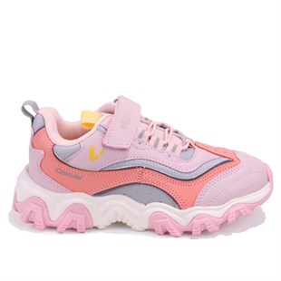Vicco Pote 346F25K244 Pudra Ortopedik Günlük Kız Çocuk Spor Ayakkabı
