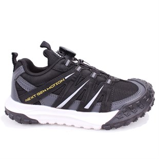 Vicco Sand 346F26K134 Siyah Ortopedik Erkek Çocuk Spor Ayakkabı