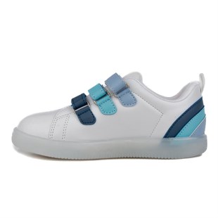 Vicco Sun 220F21Y212 Beyaz Mavi Ortopedik Işıklı Erkek Çocuk Spor Ayakkabı