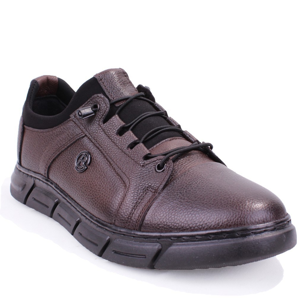 Dagoster DMA08-610 Kahve Ortopedik Günlük Slip On  Erkek Deri Ayakkabı