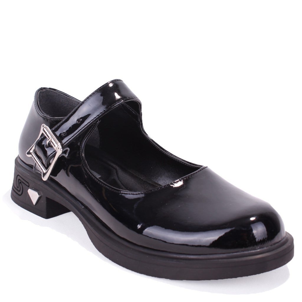 Dagoster DZA07-1004V01 Siyah Rugan Günlük Loafer  Kadın Ayakkabı