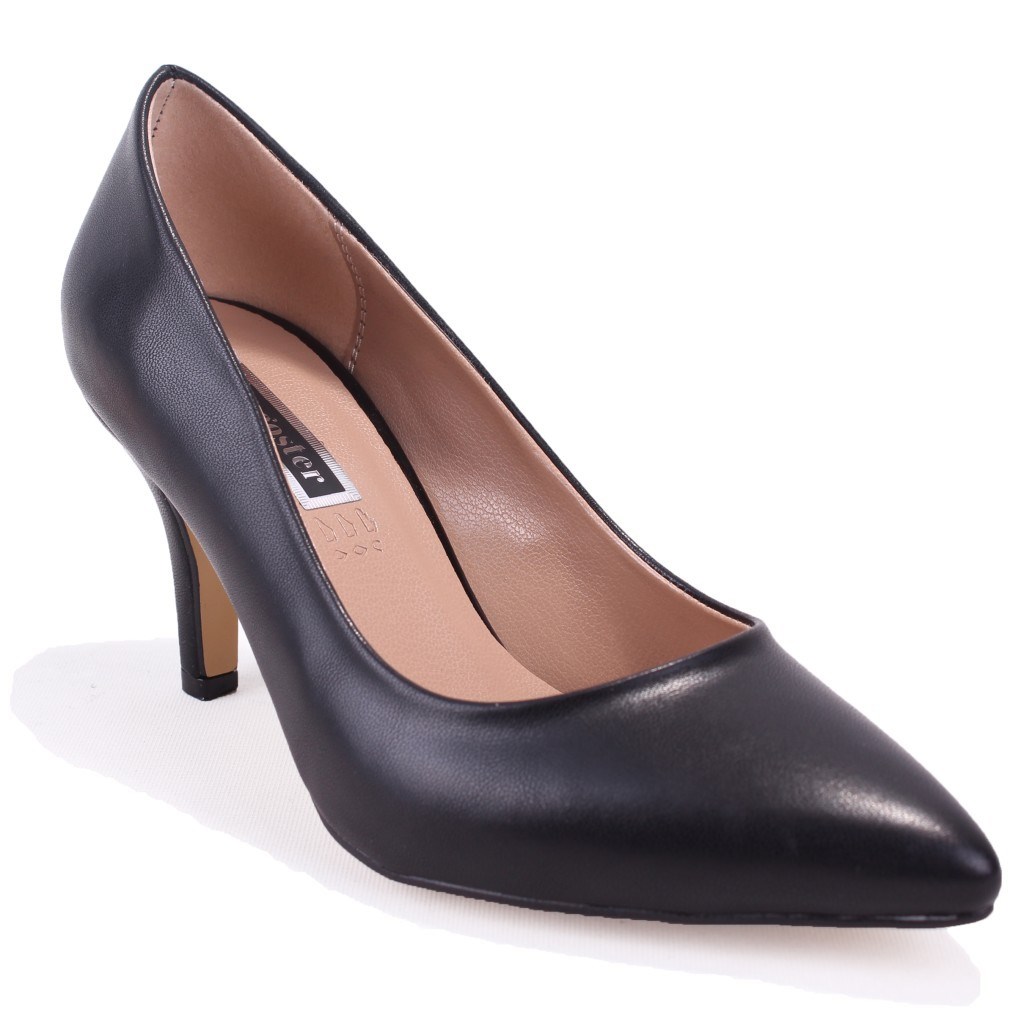 Dagoster DZA07-388412 Siyah Stiletto Topuklu Kadın Ayakkabı