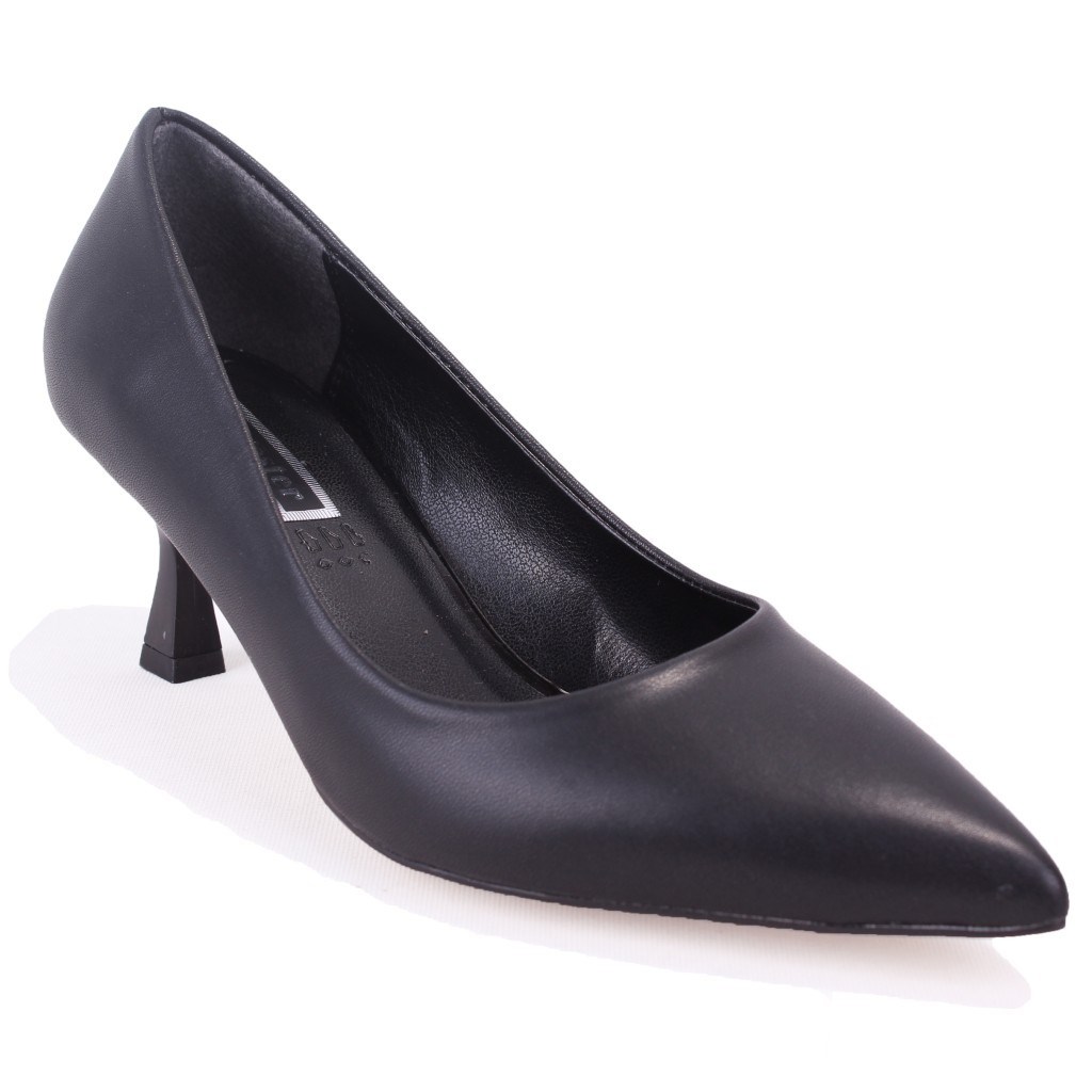 Dagoster DZA07-388499 Siyah 6 cm İnce Topuklu Stiletto Kadın Ayakkabı