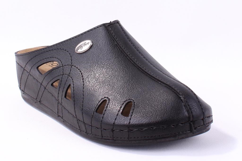 Dagoster DZA37-1801 Siyah Günlük Ortopedik Burun Kapalı Kadın Terlik