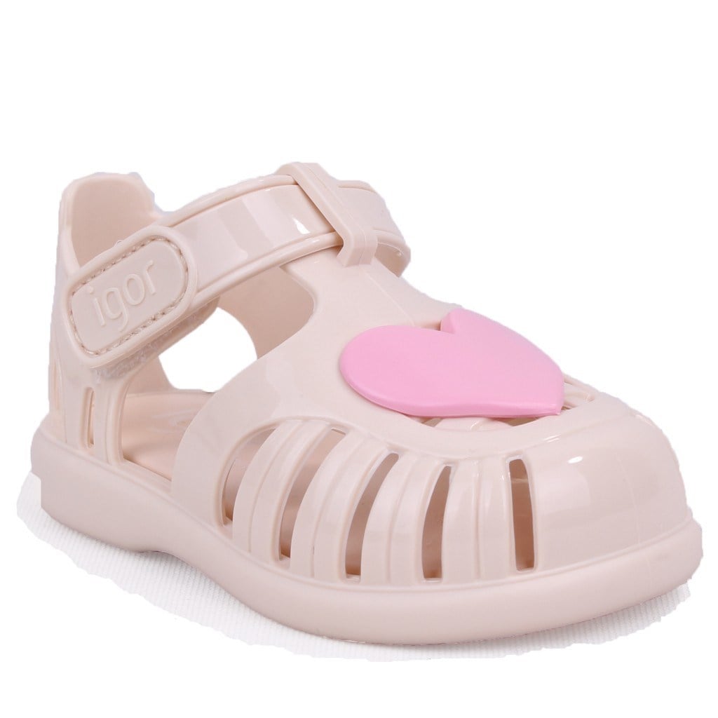 Igor BB364 Tobby Gloss Love Bej Günlük Kız Çocuk Sandalet