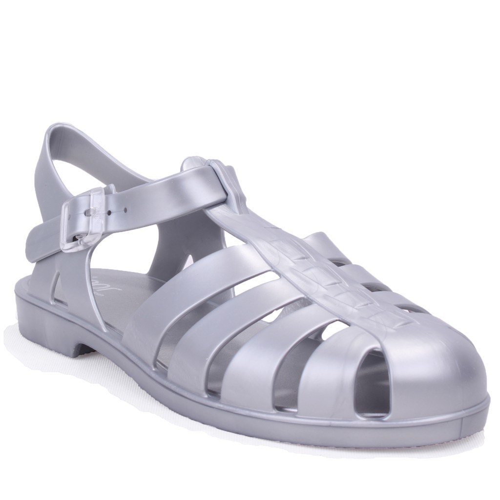 Igor S10346 Bıarrıtz Mate Metal Gümüş Ortopedik Günlük Kadın Sandalet