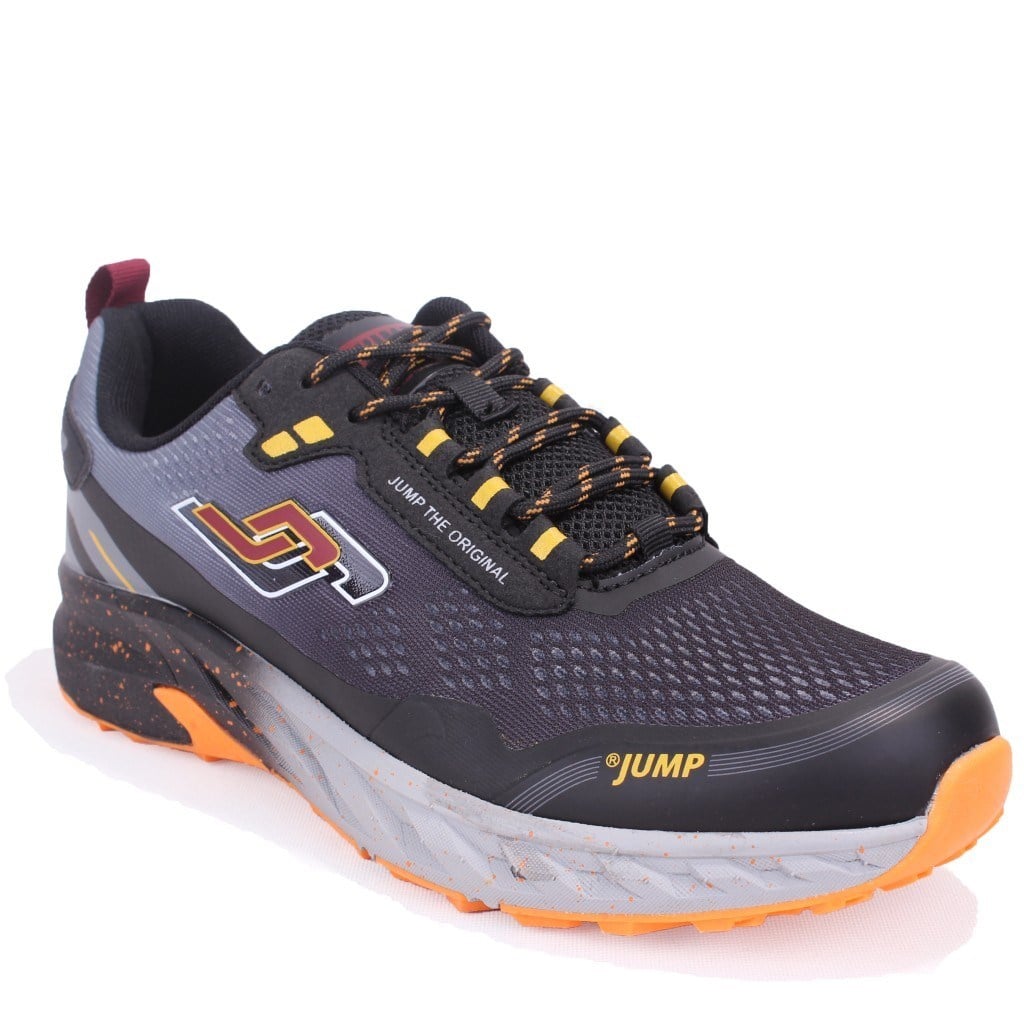 Jump 30519 Siyah Kırmızı Ortopedik Ortopedik Günlük Erkek Spor Ayakkabı
