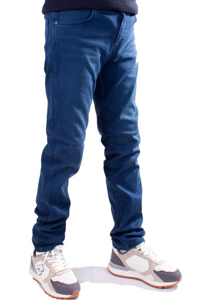 Twister Vegas 724-02 Mavi Yüksek Bel Rahat Paça Erkek Jeans Pantolon