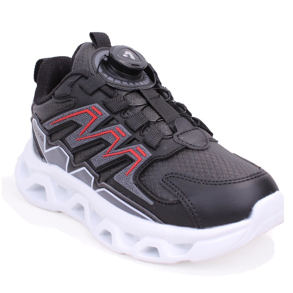 Vicco Aleda 346F26K142 Siyah Ortopedik Erkek Çocuk Spor Ayakkabı