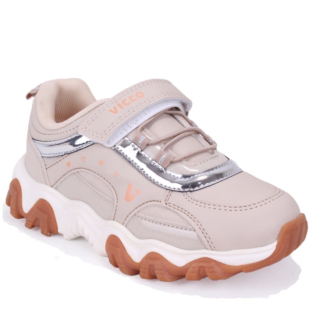 Vicco Dream 346F25K210 Bej Ortopedik Günlük Kız Çocuk Spor Ayakkabı