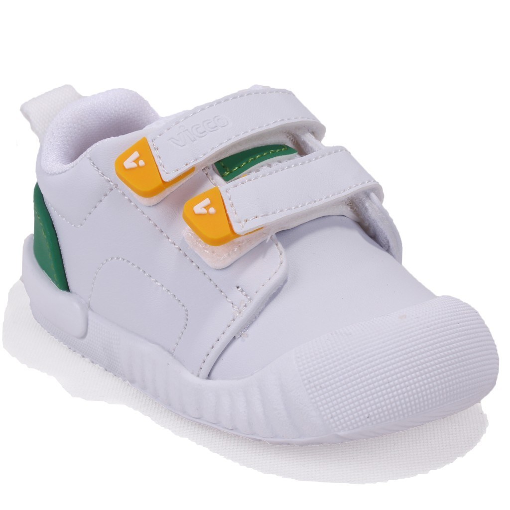 Vicco Forum 950E25K261 Beyaz Yeşil Ortopedik Erkek Bebe Spor Ayakkabı