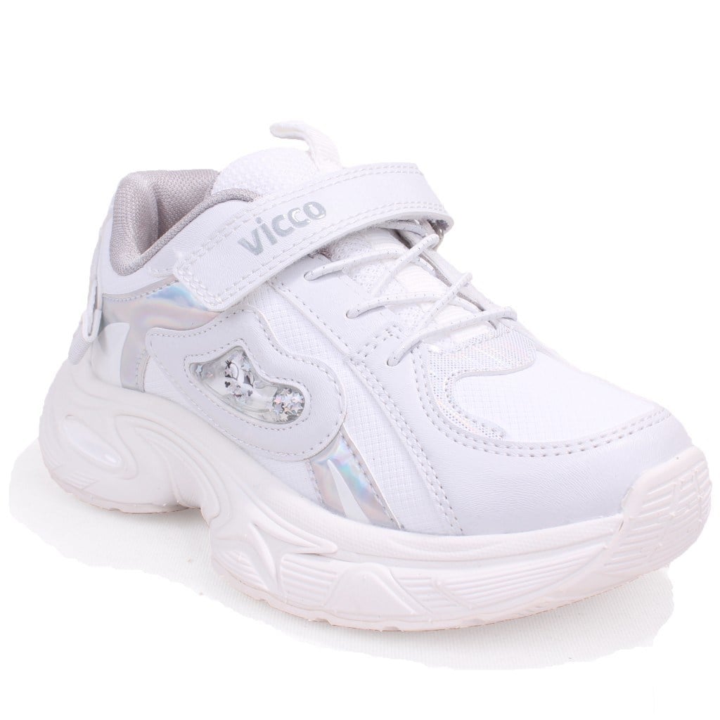 Vicco Lara 346F26K124 Beyaz Ortopedik Kız Çocuk Spor Ayakkabı