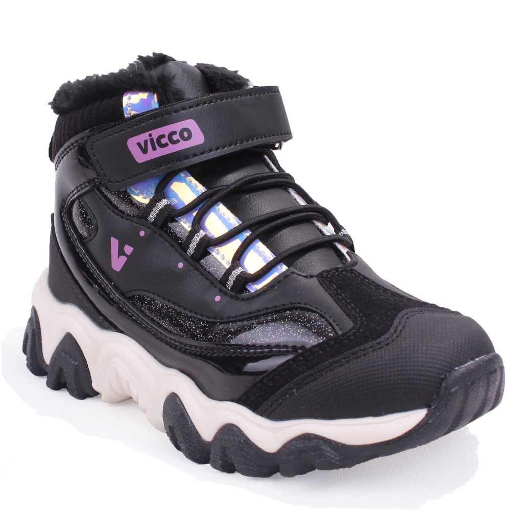 Vicco Radus 946F25K423 Siyah Ortopedik Günlük Kız Çocuk Spor Bot