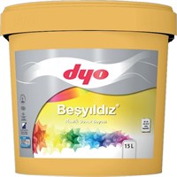 DYO BEŞYILDIZ Plastik Duvar Boyası 12,5 L