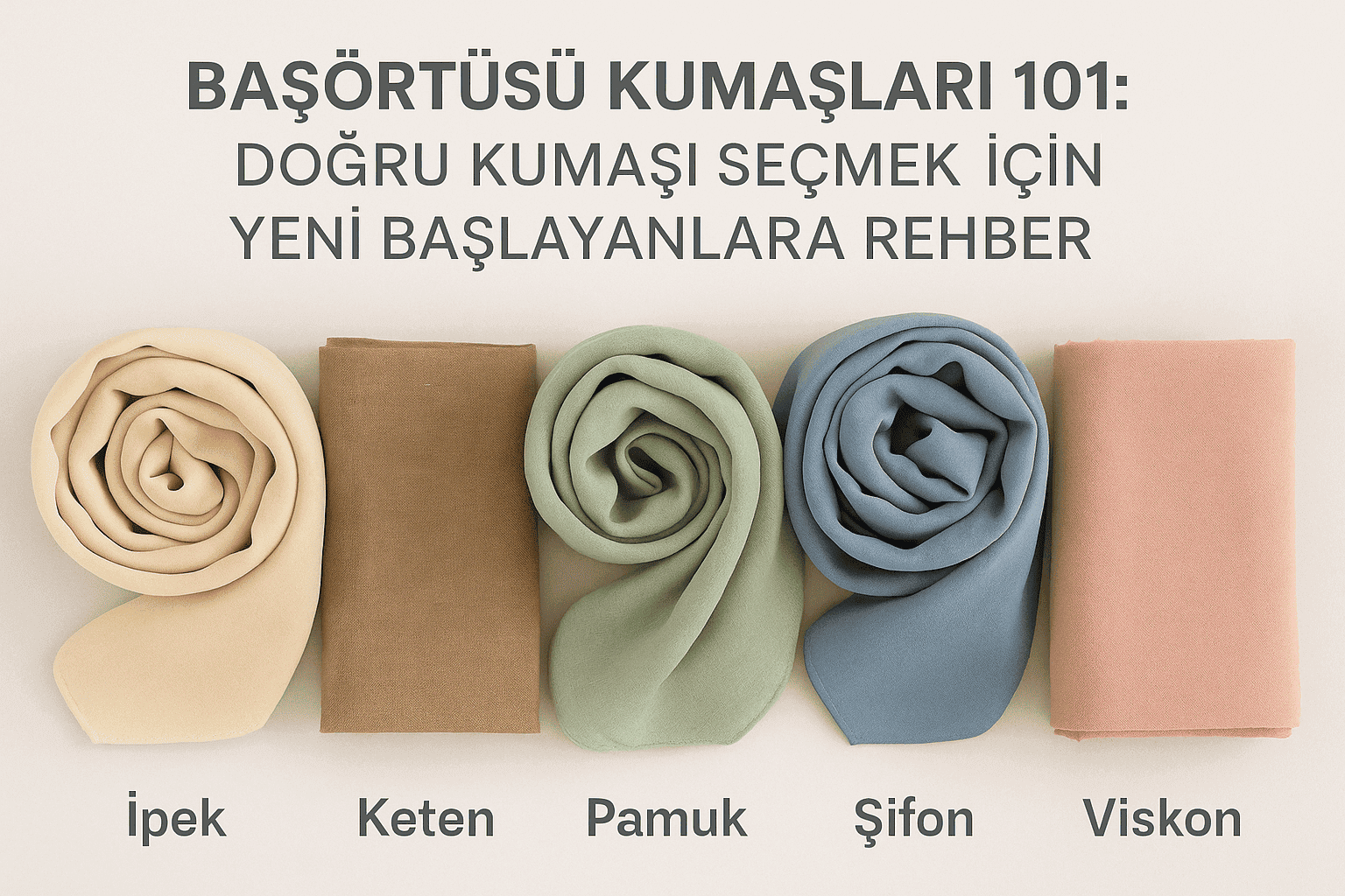 Başörtüsü Kumaşları 101: Doğru Kumaşı Seçmek İçin Yeni Başlayanlara Rehber