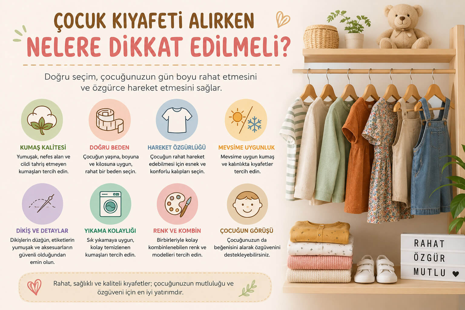 Çocuk Kıyafeti Alırken Nelere Dikkat Edilmeli