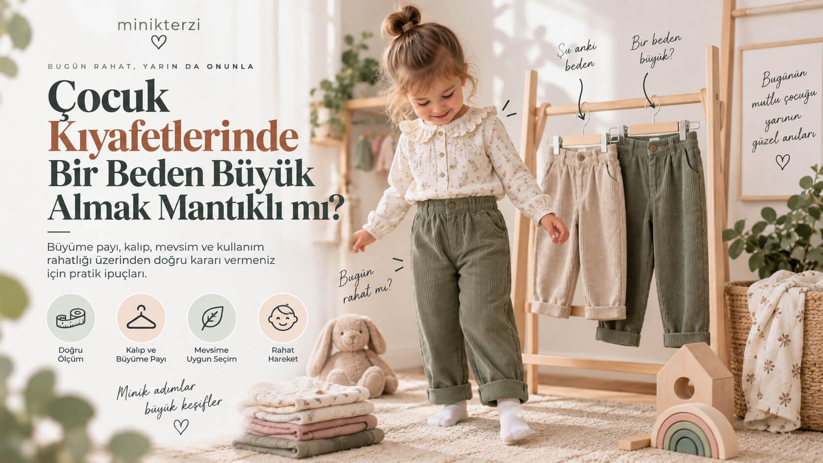 Çocuk Kıyafetleri Bir Beden Büyük Alınır mı