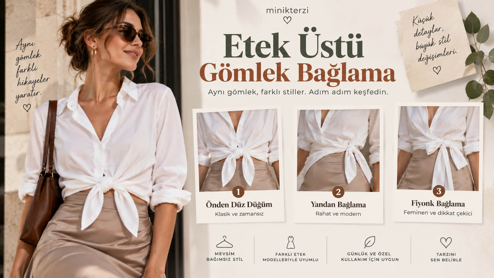 Etek Üstü Gömlek Nasıl Bağlanır