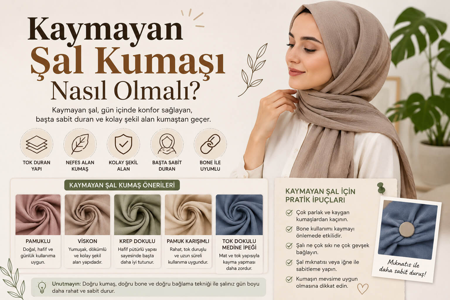 Kaymayan Şal Kumaşı Nasıl Olmalı