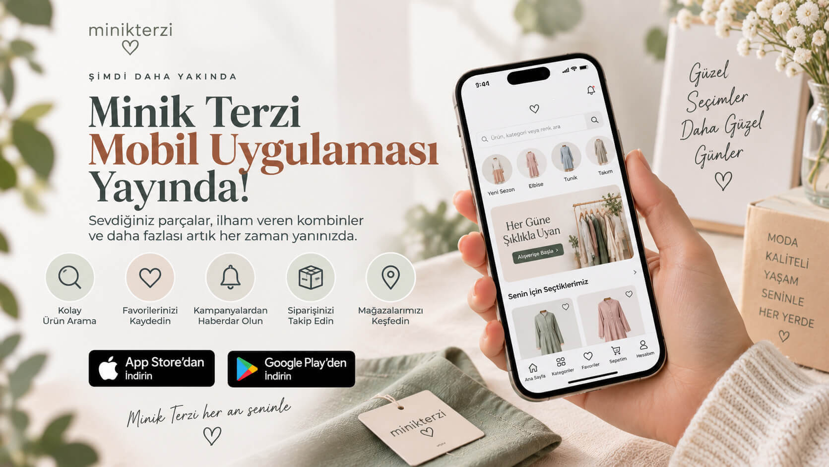 Minik Terzi Mobil Uygulaması Yayında