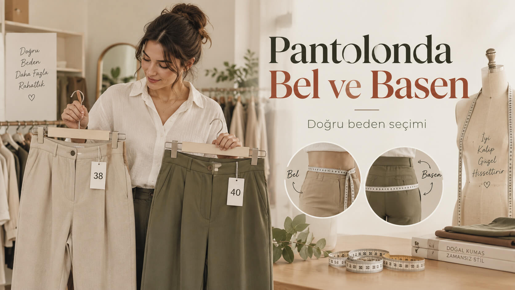 Pantolonda Bel ve Basene Göre Beden Nasıl Seçilir