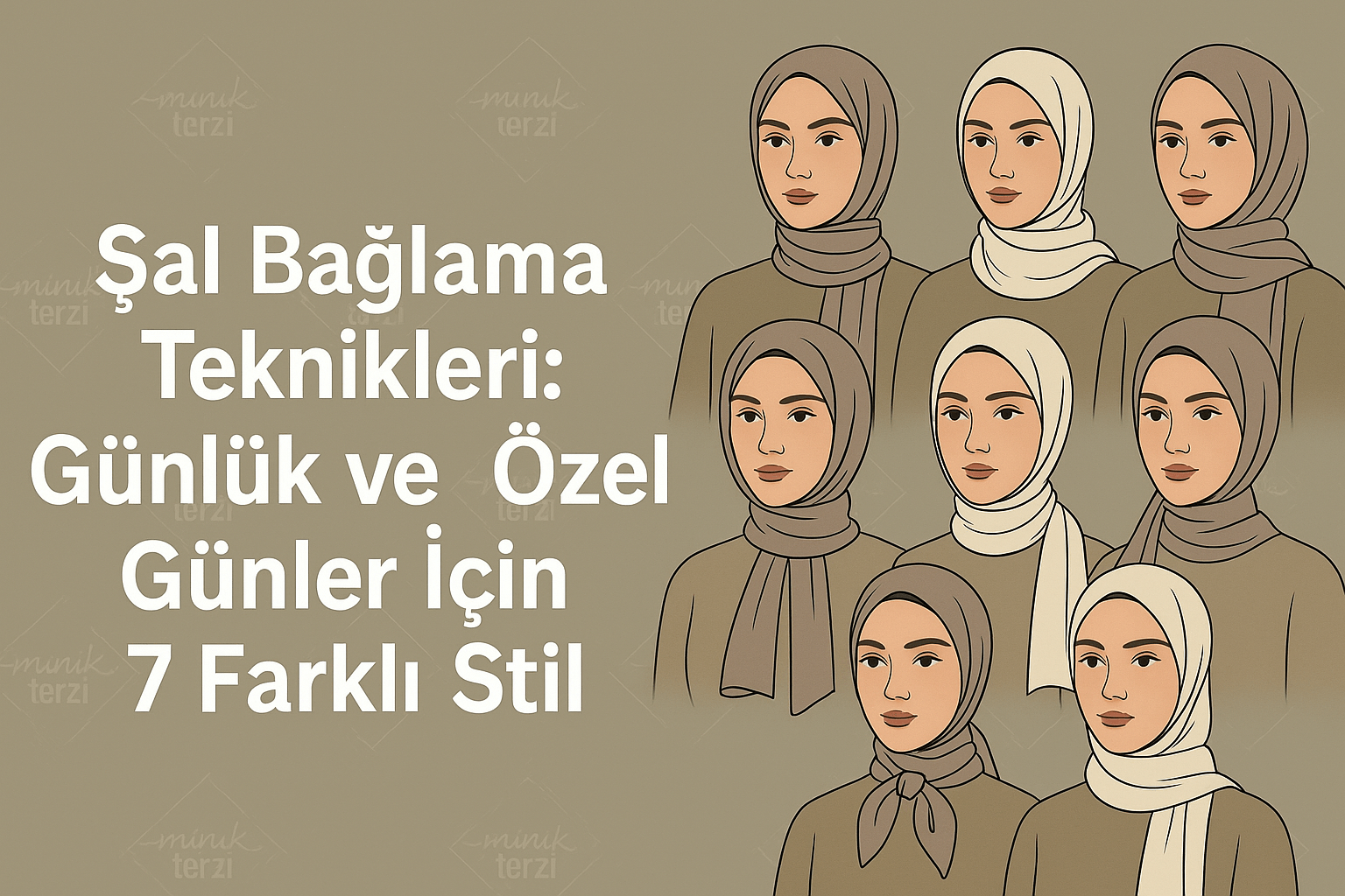 Şal Bağlama Teknikleri - Günlük ve Özel Günler İçin 7 Farklı Stil