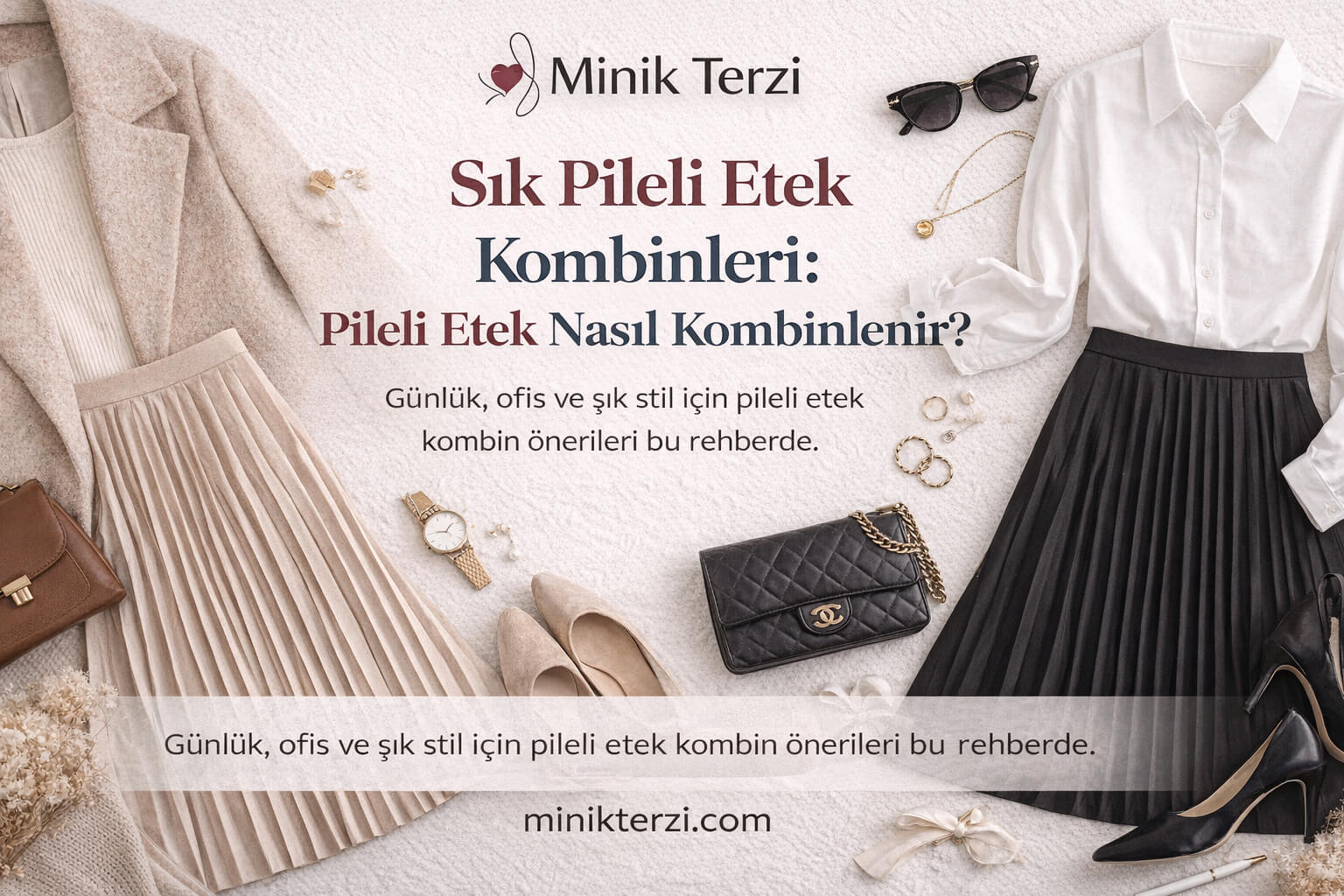 Sık Pileli Etek Kombinleri