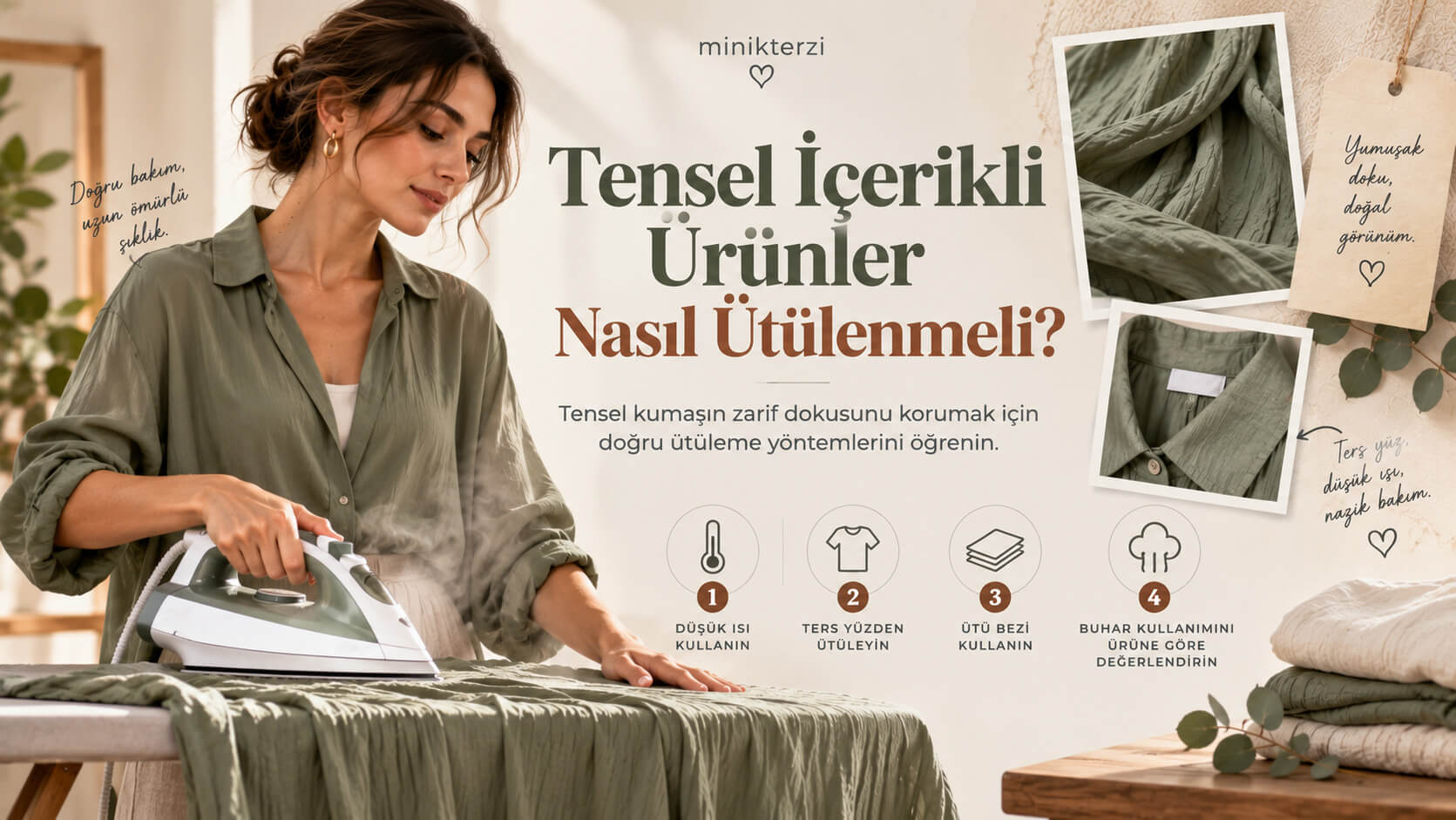 Tensel İçerikli Ürünler Nasıl Ütülenmeli