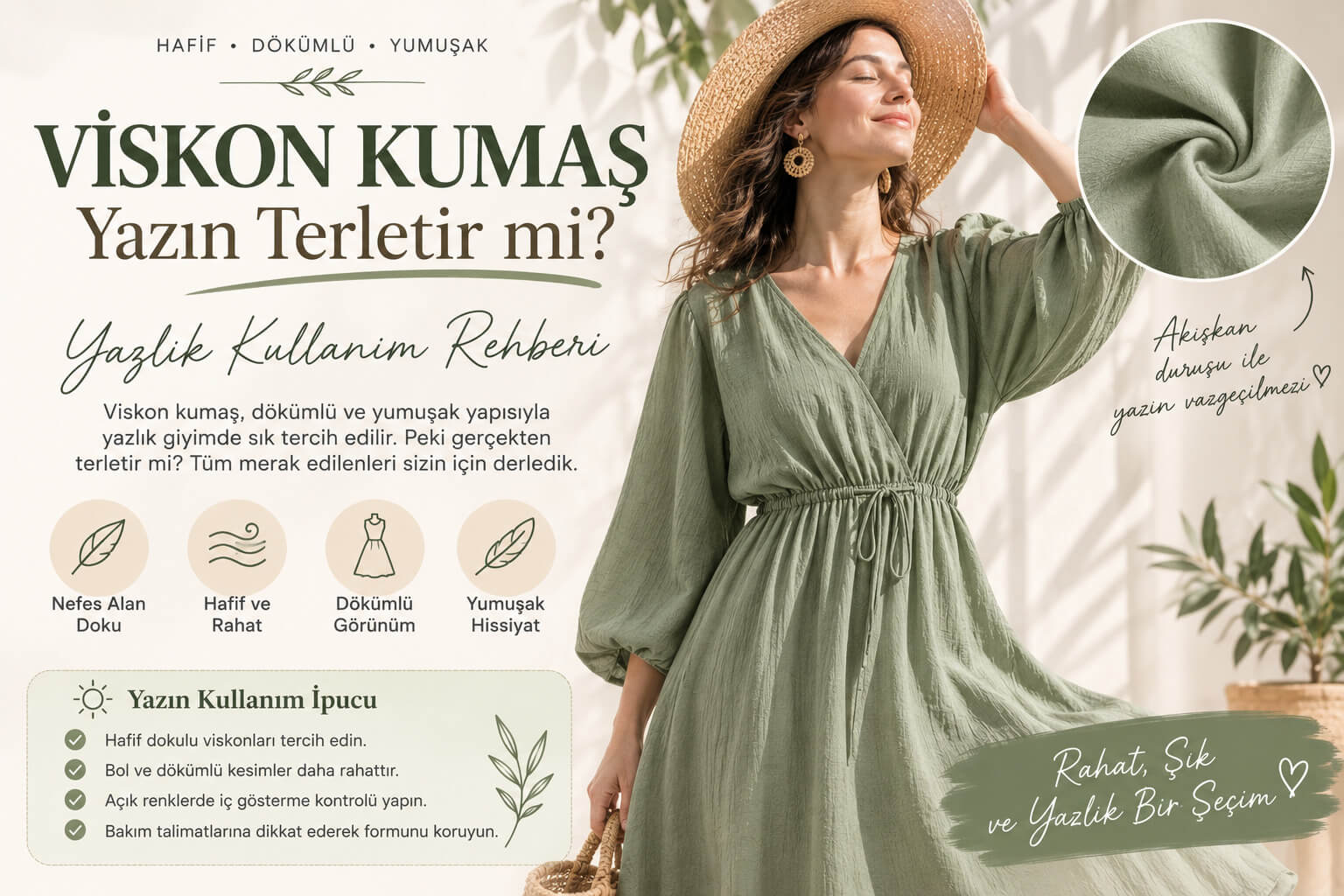 Viskon Kumaş Yazın Terletir mi