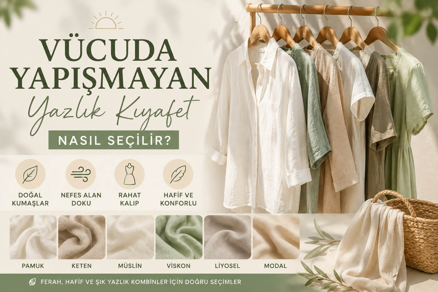 Vücuda Yapışmayan Yazlık Kıyafet Nasıl Seçilir
