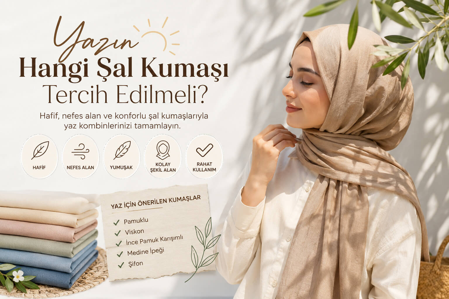 Yazın Hangi Şal Kumaşı Tercih Edilmeli