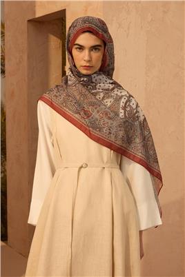 %100 Keten Pileli Jile Krem